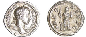 Alexandre Sévère - Denier (226, Rome) - L' Abondance