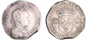 Charles IX (1560-1574) - Teston - 8ème type dit "Morveux" - 1562 (Orléans)