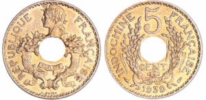 Indochine - 5 cent 1939 Indochine - 5 cent 1939