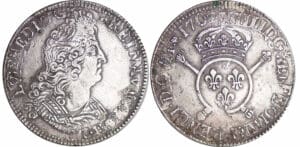Louis XIV (1643-1715) - Ecu aux insignes - 1702 A (Paris)