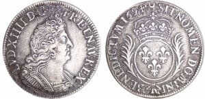 Louis XIV (1643-1715) - ½ écu aux palmes - 1694 BB (Strasbourg)