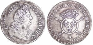 Louis XIV (1643-1715) - ½ écu aux insignes - A (Paris)