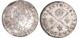 Louis XIV (1643-1715) - 10 sols aux insignes - 1704 A (Paris)
