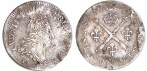 Louis XIV (1643-1715) - 5 sols aux insignes - 1702 X (Amiens)