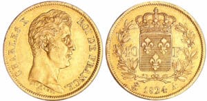 Charles X (1824-1830) - 40 francs 1er type 1824 A (Paris) Charles X (1824-1830) - 40 francs 1er type 1824 A (Paris)
