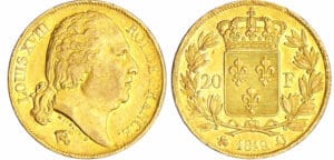 Louis XVIII (1815-1824) - 20 francs au buste nu 1819 Q (Perpignan) Louis XVIII (1815-1824) - 20 francs au buste nu 1819 Q (Perpignan)