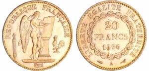 Troisième république (1871-1940) - 20 francs Génie 1896 A (Paris) torche