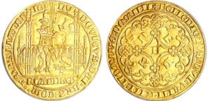 Flandre - Louis de Male - Lion heaumé (Gand) Flandre - Louis de Male - Lion heaumé (Gand)