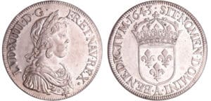 Louis XIV (1643-1715) - Ecu à la mèche courte - 1643 A (Paris)