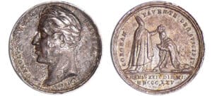 Charles X (1824-1830) - Médaille en argent du couronnement 1825