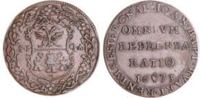 Pays-Bas espagnol - Charles II (1661-1665-1700) - Jeton - Jean-Baptiste Huart, Receveur général d'Anvers 1683 (Anvers)