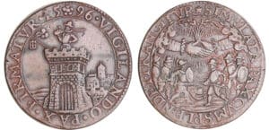 Pays-Bas espagnol - Jeton - Le Besoin de Vigilance avec la Trêve et le Désir de Paix 1596