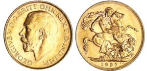 Australie - George V (1910-1936) - Souverain 1927 P (Perth)