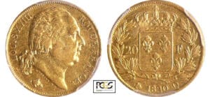 Louis XVIII (1815-1824) - 20 francs au buste nu 1820 Q (Perpignan) Louis XVIII (1815-1824) - 20 francs au buste nu 1820 Q (Perpignan)