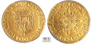 François 1er (1515-1547) - Ecu d'or au soleil - 12ème type - Bayonne François 1er (1515-1547) - Ecu d'or au soleil - 12ème type - Bayonne