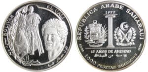 Sahrawi - 1000 pesetas 1997 flan bruni