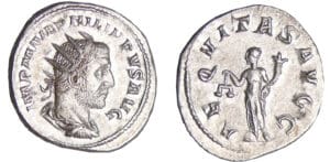Philippe 1er - Antoninien (245-247, Rome) - L'Equité Philippe 1er - Antoninien (245-247, Rome) - L'Equité