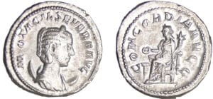 Otacilie - Antoninien (245-247, Rome) - La Concorde Otacilie - Antoninien (245-247, Rome) - La Concorde