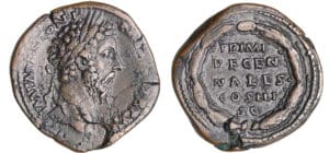 Marc Aurèle - Sesterce (171, Rome) - Couronne de laurier