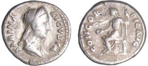 Sabine - Denier (129, Rome) La Concorde