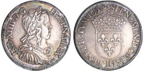 Louis XIV (1643-1715) - ½ écu à la mèche longue - 1650 H (la Rochelle)