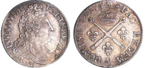 Louis XIV (1643-1715) - 20 sols aux insignes - 1708 A (Paris)