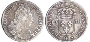 Louis XIV (1643-1715) - 44 sols de Strasbourg - 1710 BB (Strasbourg)