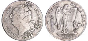 Constitution (1791-1792) - Ecu de 6 livres type FRANCOIS 1793 M (Toulouse)
