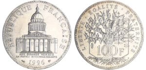 Cinquième république (1959- ) - 100 francs Panthéon 1996