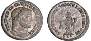 Dioclétien - Follis (Ticinum)