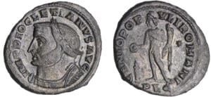 Dioclétien - Follis (Lyon) - Le Génie