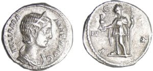 Julia Mamée - Denier (212-220, Rome) - Vesta