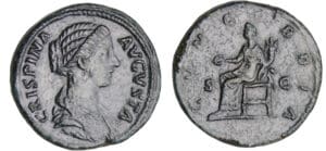Crispine - Sesterce (180-182, Rome) - La Concorde
