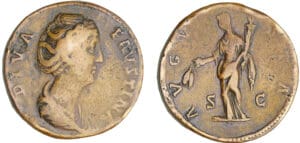 Faustine Mère - Sesterce (147, Rome) - Cérès