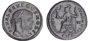 Sévère II - Follis (305-307, Sisica)