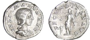 Julia Maésa - Denier (218-220, Rome) - La Fécondité