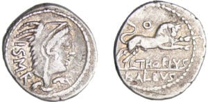 Thoria - Denier (105 av. J.-C.) Thoria - Denier (105 av. J.-C.)