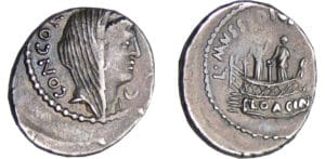 Mussidia - Denier (42 av. J.-C.) Mussidia - Denier (42 av. J.-C.)