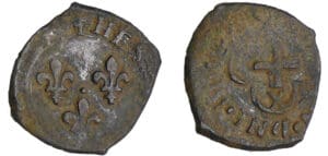 Henri II (1547-1559) - Double tournois 1er type - (Villefranche de Rouergue) Henri II (1547-1559) - Double tournois 1er type - (Villefranche de Rouergue)