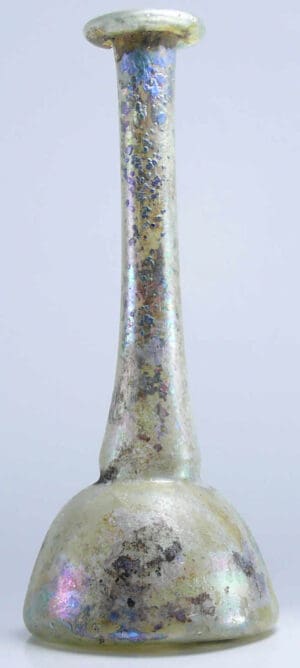 Romain - Balsamaire en verre irisé - 1er-2ème siècle