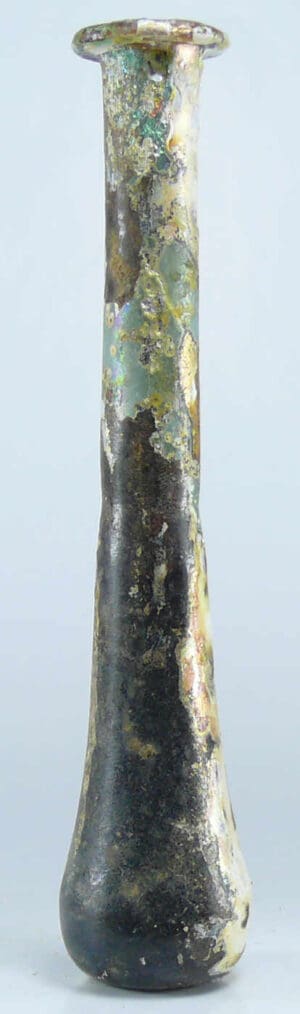 Romain - Fiole en verre irisé - 1er-2ème siècle