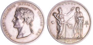 Napoléon Ier (1804-1814) - Médaille en argent - Couronnement à Milan 1805