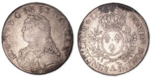 Louis XV - Ecu aux branches d'olivier 1726 A (Paris).