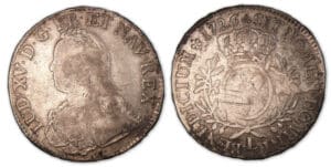 Louis XV - Ecu aux branches d'olivier 1726 L (Bayonne).