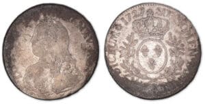 Louis XV - Ecu aux branches d'olivier 1727 A (Paris).