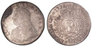 Louis XV - Ecu aux branches d'olivier 1728 Q (Perpignan).