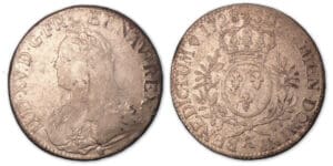 Louis XV - Ecu aux branches d'olivier 1728 X (Amiens).