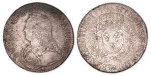 Louis XV - Ecu aux branches d'olivier 1730 vache (Pau).