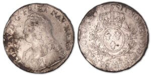 Louis XV - Ecu aux branches d'olivier 1731 AA (Metz).