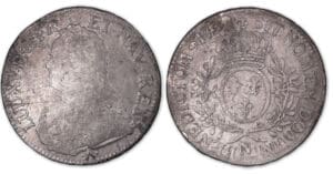 Louis XV - Ecu aux branches d'olivier 1732 N (Montpellier).
